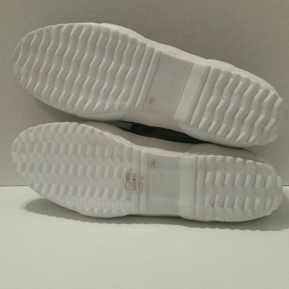 TORY BURCH SPORT Blue Canvas Suede sneakers 8M - Picture 6 of 8